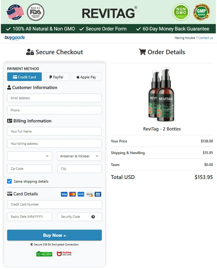 ReviTag Purchase